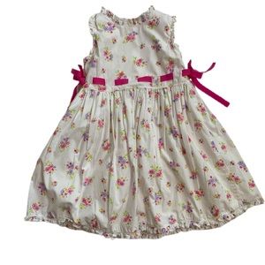 Emma’s Garden Ruffled Floral Cotton Lined Dress 4T‎